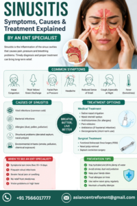 Sinusitis: Symptoms, Causes, and Treatment Explained by an ENT Specialist